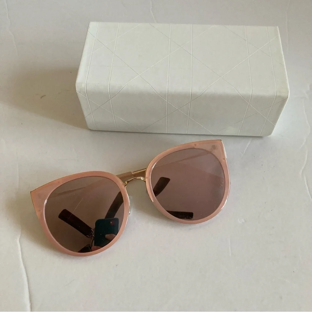 New Cat Eye Sunglasses Pink & Gold